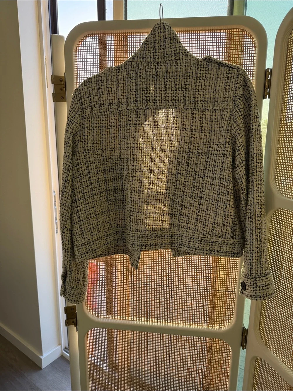 Zara | Jackets & Coats | Zara Black And White Tweed Boxy Jacket | Poshmark